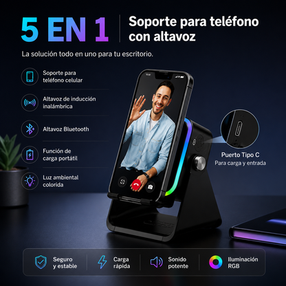 Soporte Bluetooth RGB 5 EN 1
